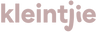Kleintjie Logo in dusty pink